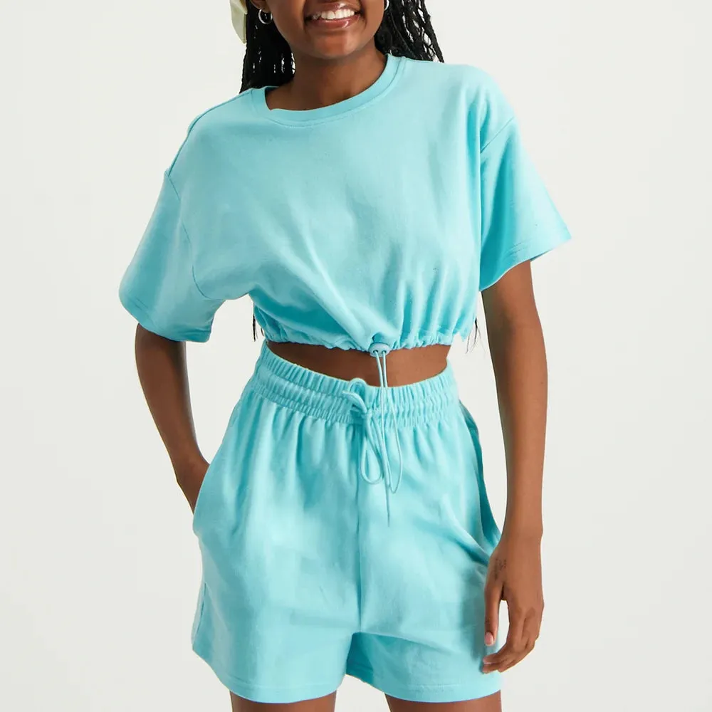 Girls Cotton Fleece Short