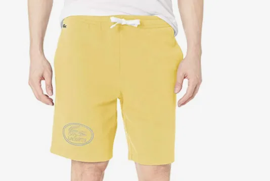 Lacoste Men's Cotton Stretch Shorts -  Yellow