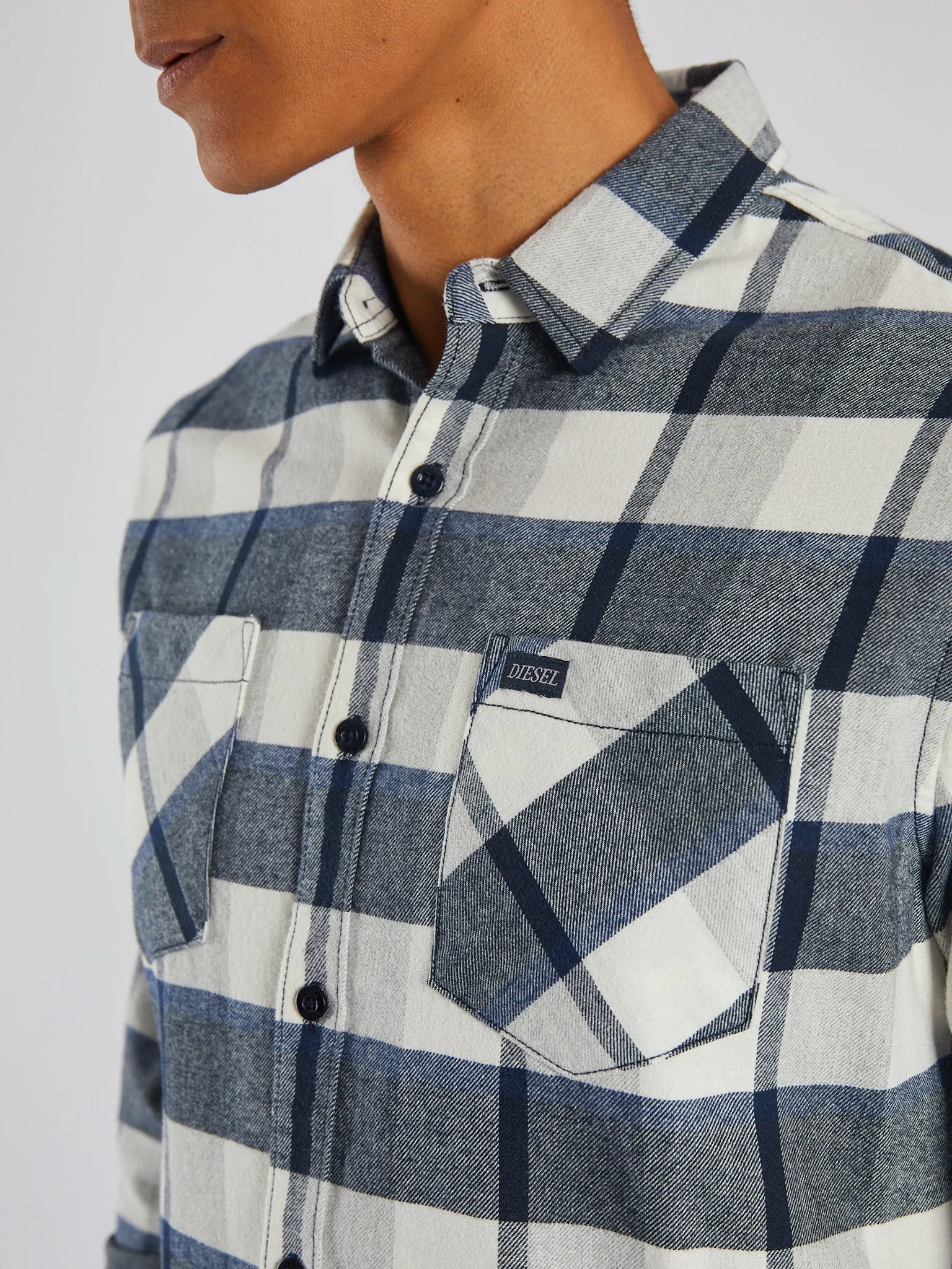 Sawyer LS Shirt Navy Check